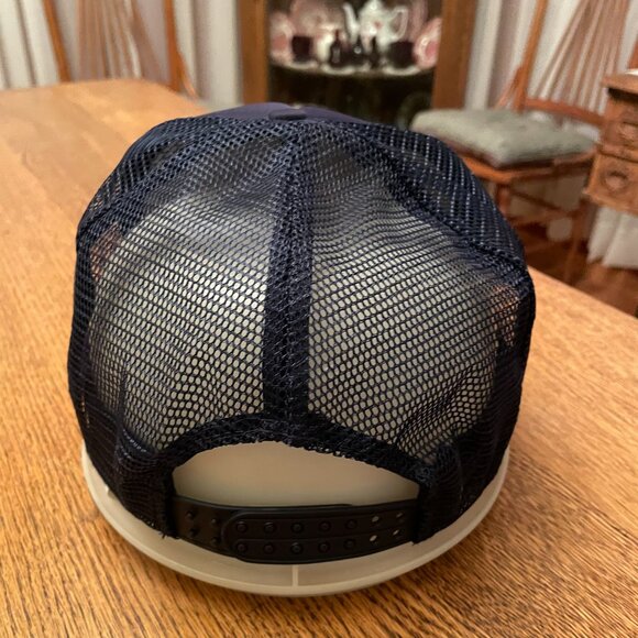 Men's Water & Waste Water Equipment Co.Blue Snapback Mesh Back Trucker Hat Cap - Picture 7 of 11